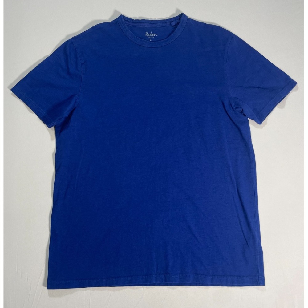 Men's‎ Boden Royal Blue Crewneck T-Shirt Size Large Cotton
